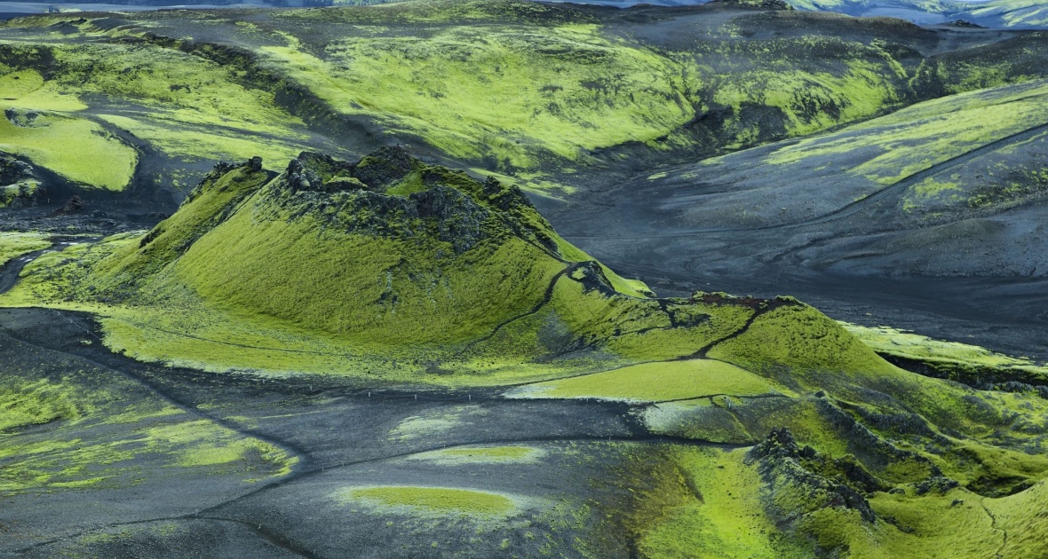 Golden Circle Iceland - Volcanic landscape in Lakagigar, Iceland highlands