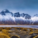 winter landscape mountains iceldand