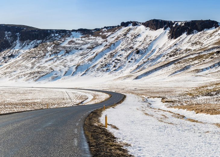 Road Winter Mountain