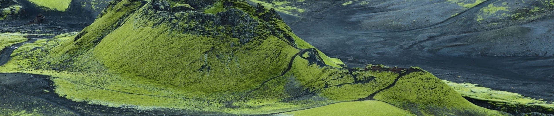 Golden Circle Iceland - Volcanic landscape in Lakagigar, Iceland highlands
