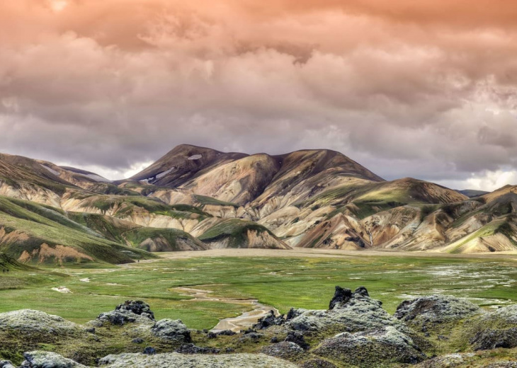 Stitched Panorama iceland southern coast