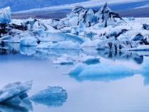 Iceberg in Jokulsarlon lagoon, Iceland