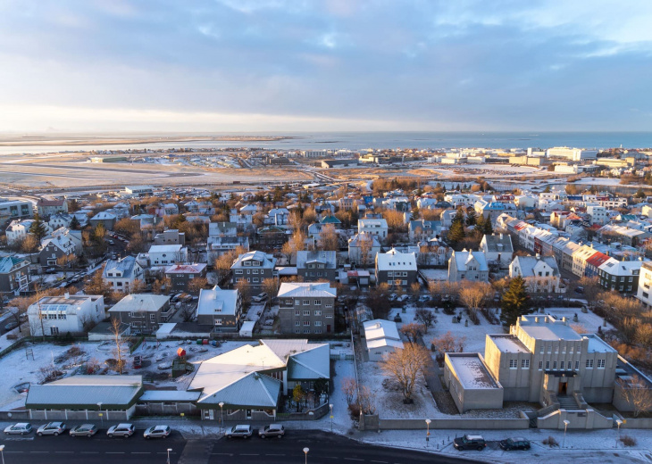 Reykjavik from the Hallgrimskirkja Cathedral - Iceland