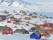 Colorful houses in Greenland in spring time