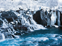 Hraunfossar waterfall
