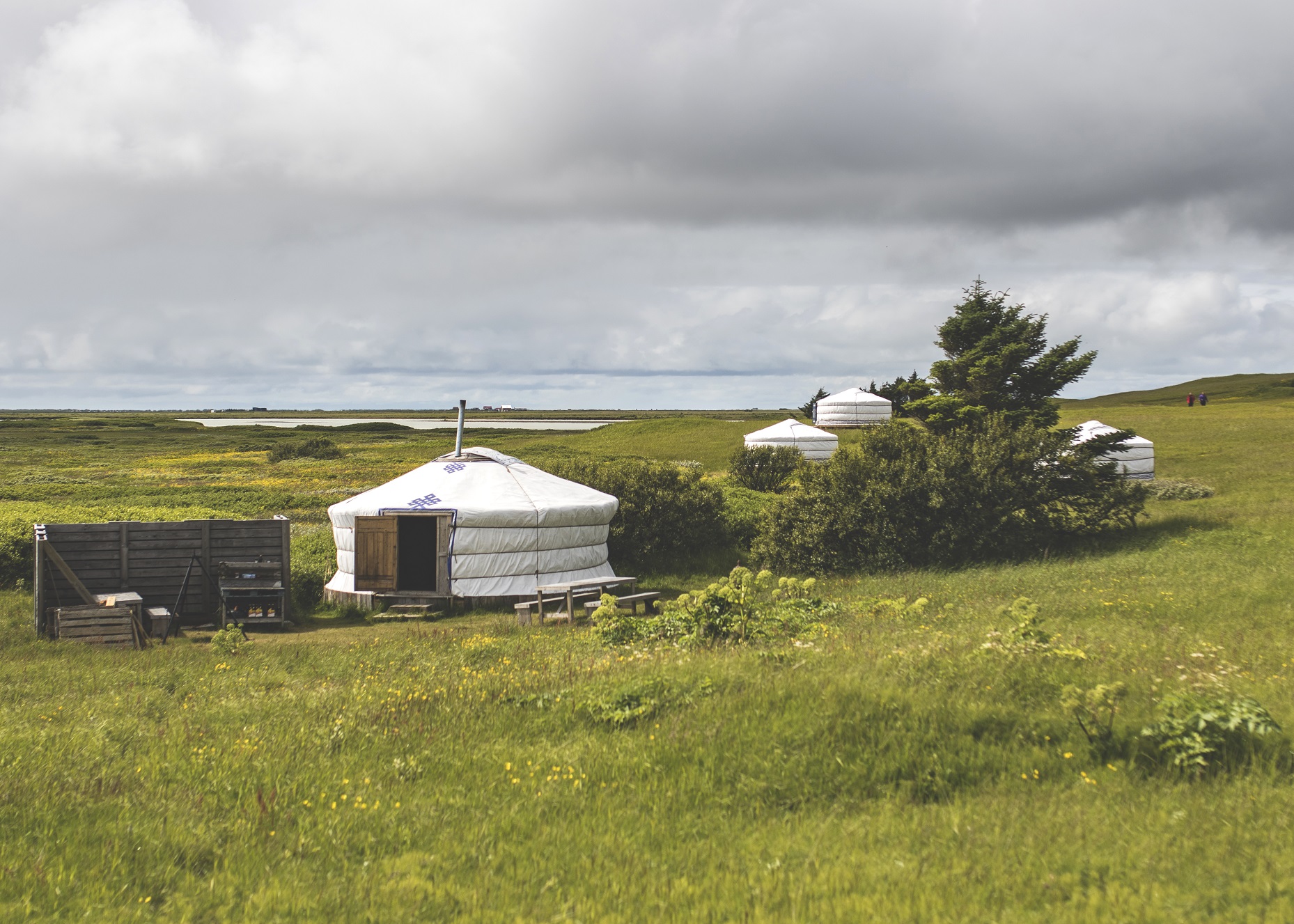 sleep in a yurt