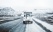 car on winter road in Iceland