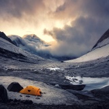 Tent in the mountain