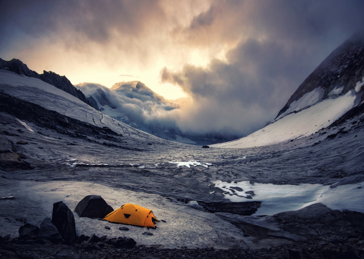 Tent in the mountain